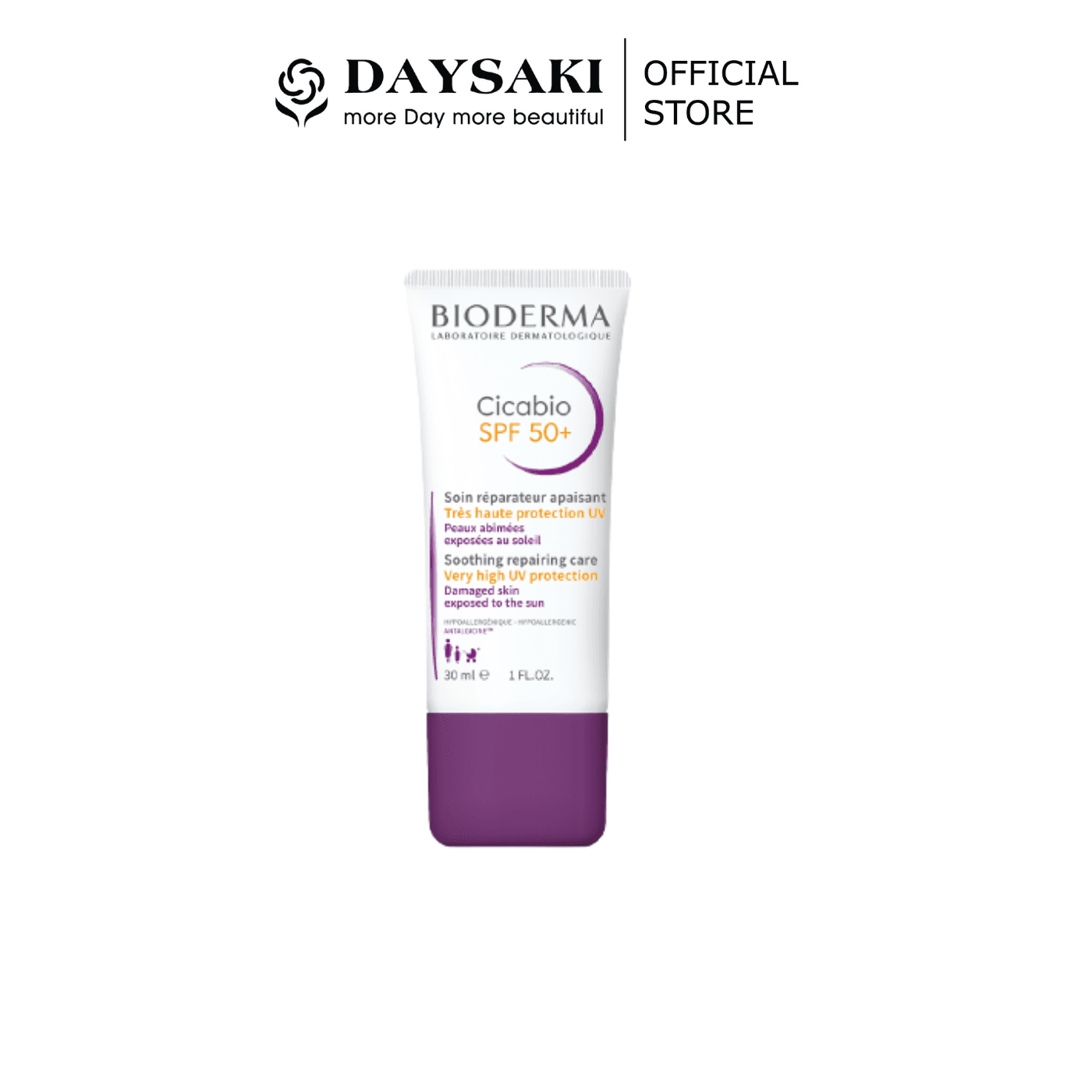 [HCM]Bioderma Kem Dưỡng Chống Nắng Hỗ Trợ Phục Hồi Tái Tạo Da Cicabio Crème SPF50+ 30ml