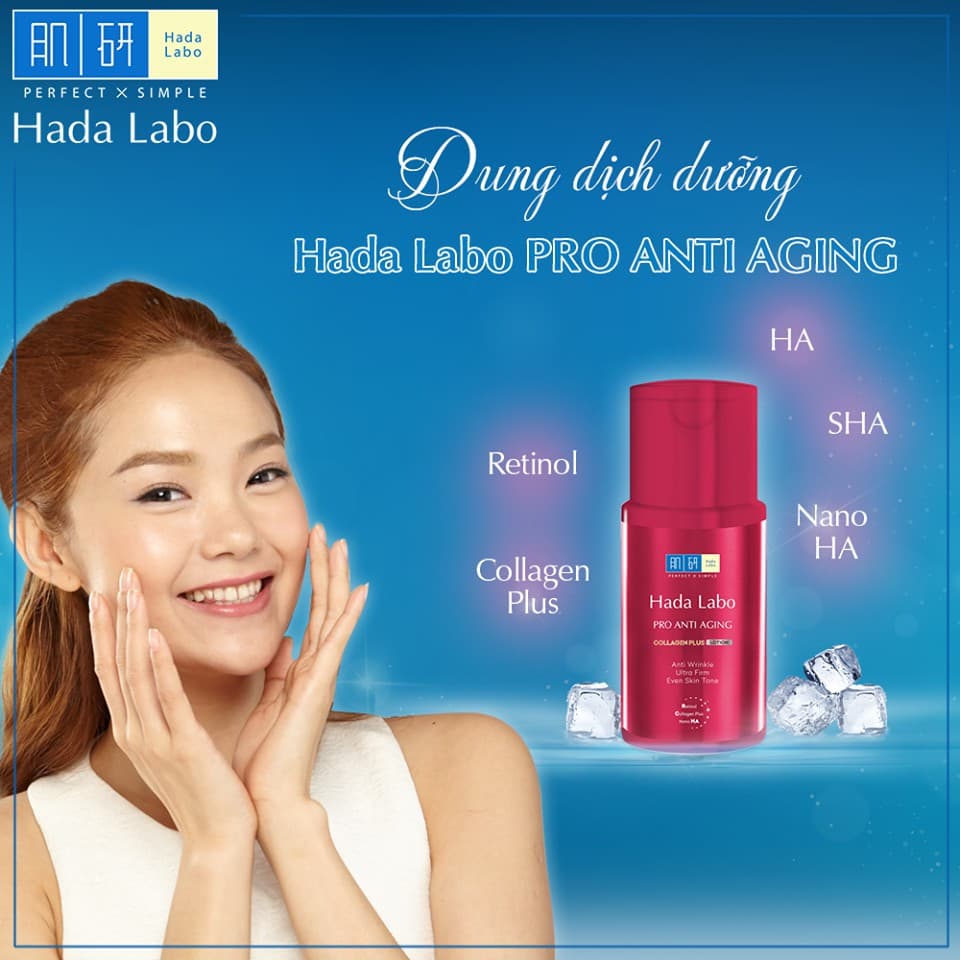 SERUM LOTION DƯỠNG HADA LABO CẢI THIỆN DẤU HIỆU LÃO HÓA 100ML