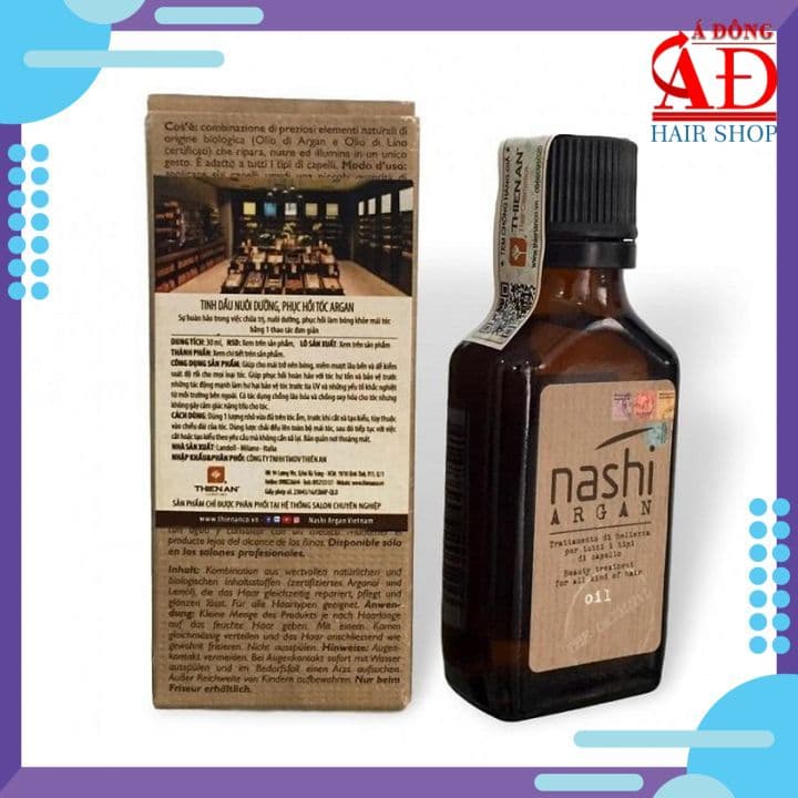 [Chính hãng] [KM] Tinh dầu dưỡng tóc Nashi Argan Oil siêu mềm mượt phục hồi tóc 30ml