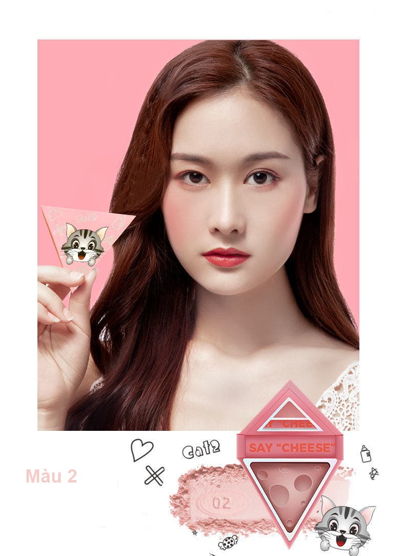 [HCM]Phấn Trang Điểm GUICAMI Dạng Nén Phiên Bản Hình Phô Mai Cute