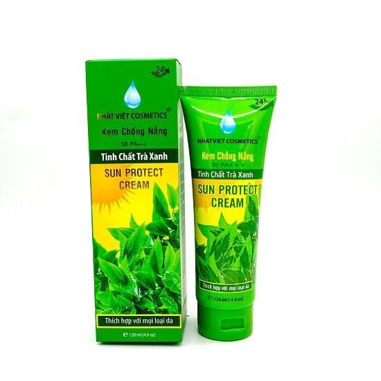 [HCM]Kem chống nắng tinh chất Trà Xanh NHẬT VIỆT COSMETICS - 120ml
