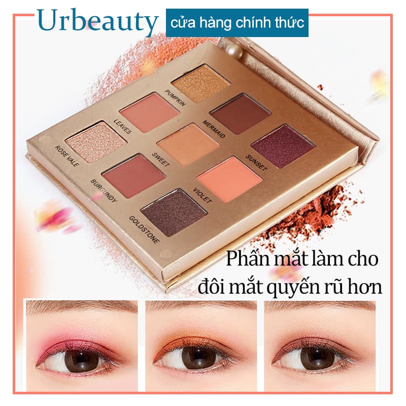 [HCM]【Kiss Belle Shop】Set Phấn Mắt 9 Màu MAANGE Mini Eye Shadow Palette