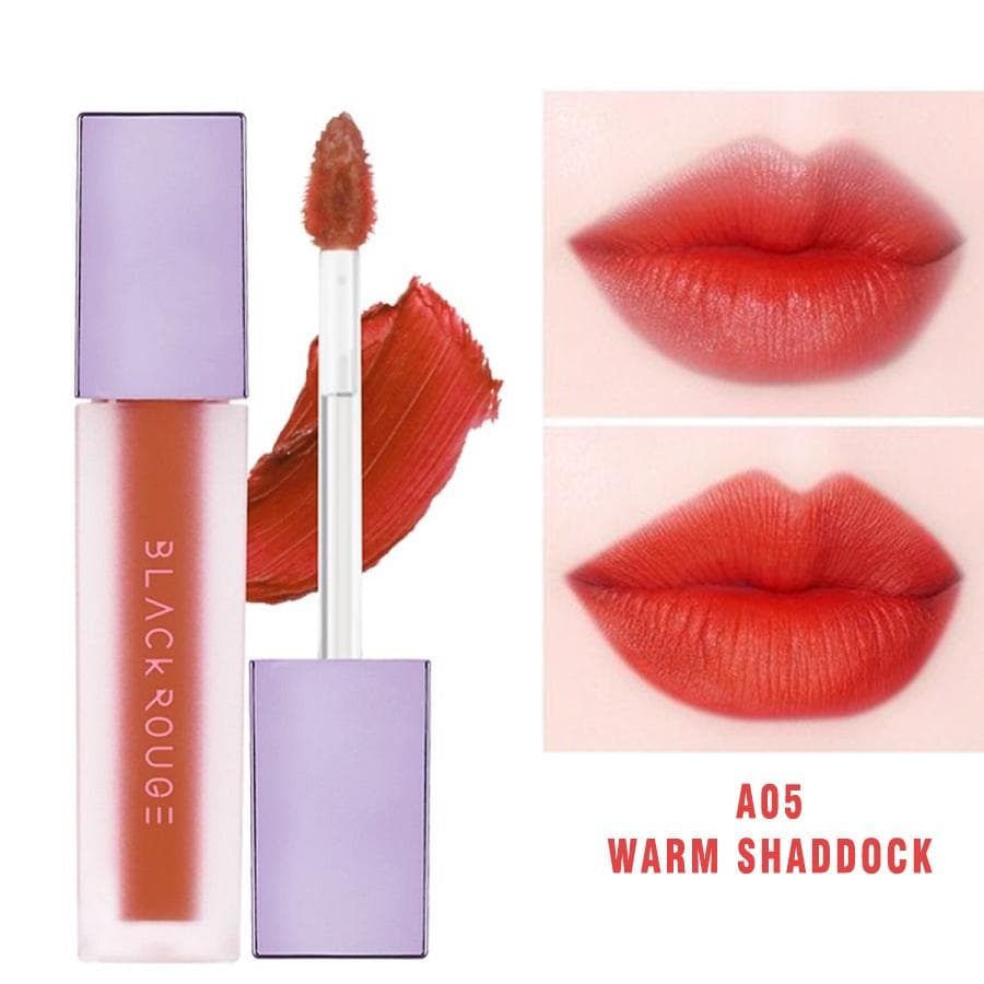 Son Kem Lì mềm môi Black Rouge Air Fit Velvet Tint Hàn Quốc Version 2 (A05: Warm Shaddock)