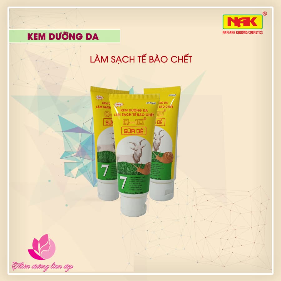 [HCM] Kem dưỡng da Làm sạch tế bào chết Q-10 SỮA DÊ - 80g