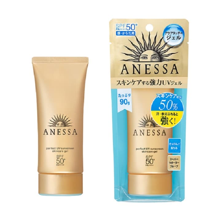 Gel chống nắng dưỡng ẩm chuyên sâu bảo vệ hoàn hảo Anessa Perfect UV Sunscreen Skincare Gel - SPF50+ PA+++++ - 90g