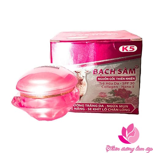 [HCM]Kem dưỡng trắng da cho da dầu ngừa mụn chống nắng se khít lỗ chân lông Kem K5 BẠCH SÂM NHAU THAI CỪU 25g
