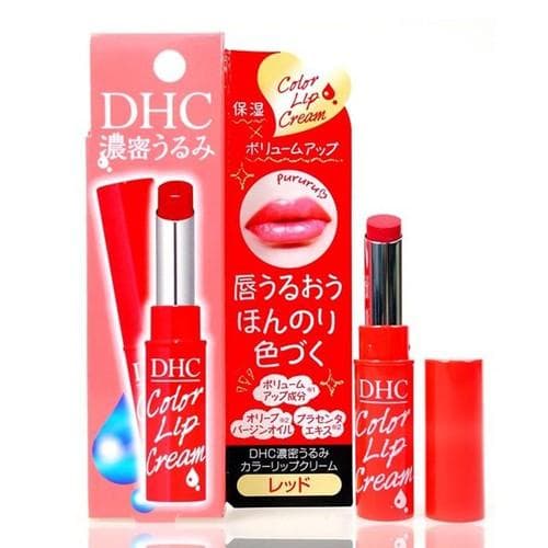 Son Dưỡng Môi DHC Có Màu Color Lip Cream Nhật - Màu Đỏ