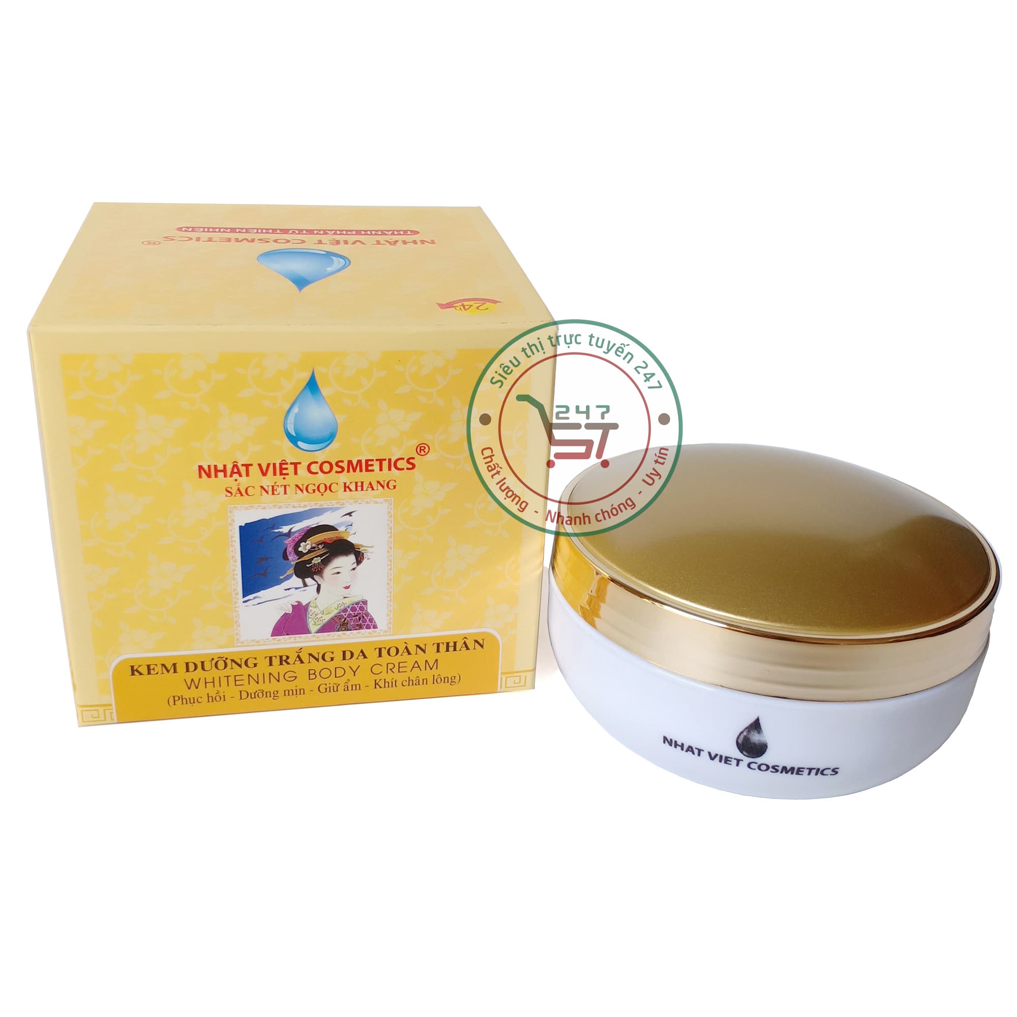 [HCM]Kem dưỡng trắng da Sắc Nét Ngọc Khang cho toàn thân 250g (Vàng)Siêu thị trực tuyến 247