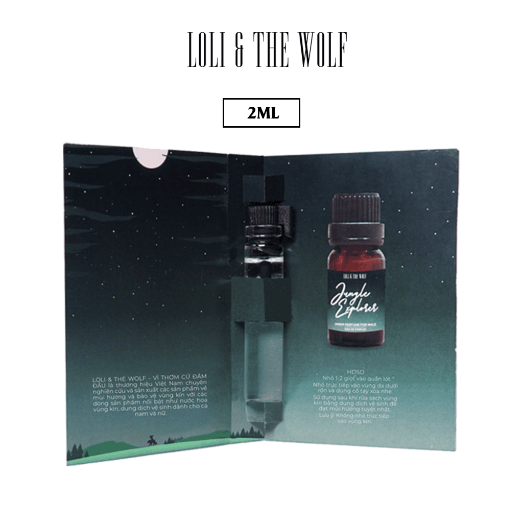 [HCM]Nước hoa vùng kín nam Jungle Explorer chai 2ml nhỏ gọn tiện lợi - LOLI & THE WOLF