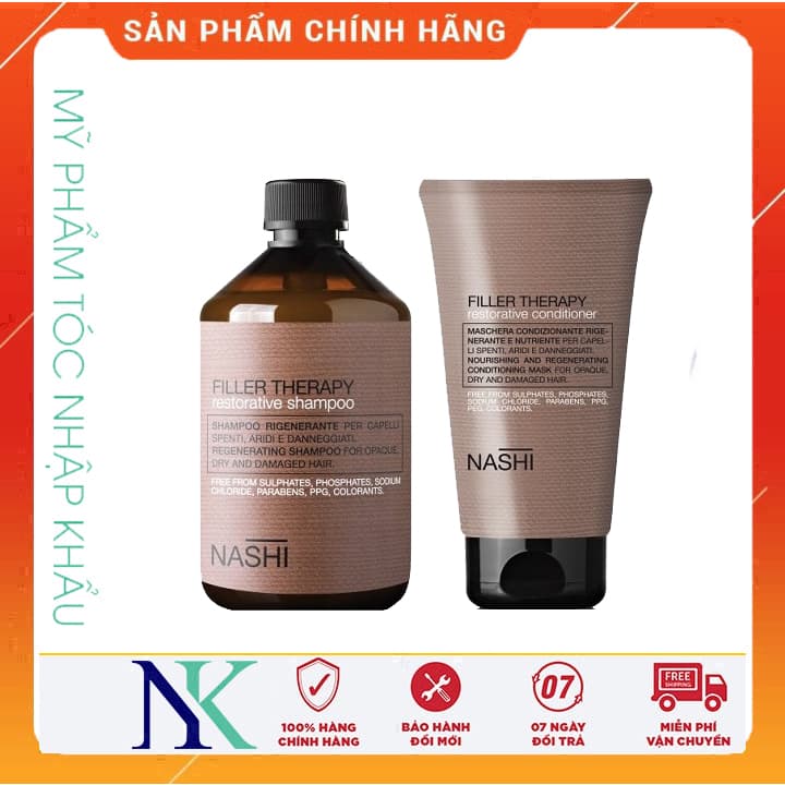 [HCM]Dầu Gội Xã Nashi Filler Therapy Tái Tạo Dành Cho Tóc Khô Và Hư Tổn 250Ml