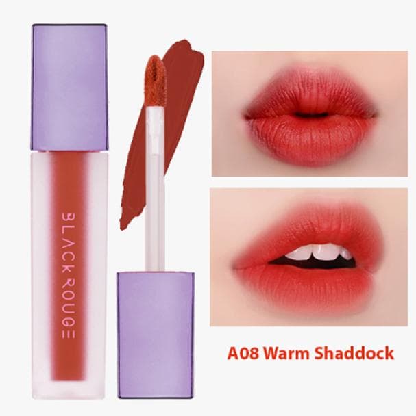 [Version 2] Son Kem Lì Black Rouge Air Fit Velvet Tint Hàn Quốc (A08: Warm Shaddock)