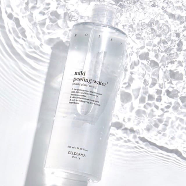 Toner tẩy da chết hoá học - 𝗠𝗜𝗟𝗗 𝗣𝗘𝗘𝗟𝗜𝗡𝗚 𝗪𝗔𝗧𝗘𝗥 CELDERMA 500ml