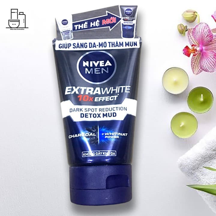 Sữa rửa mặt kiểm soát nhờn Nivea Men Extra White 10x Thái Lan 100g