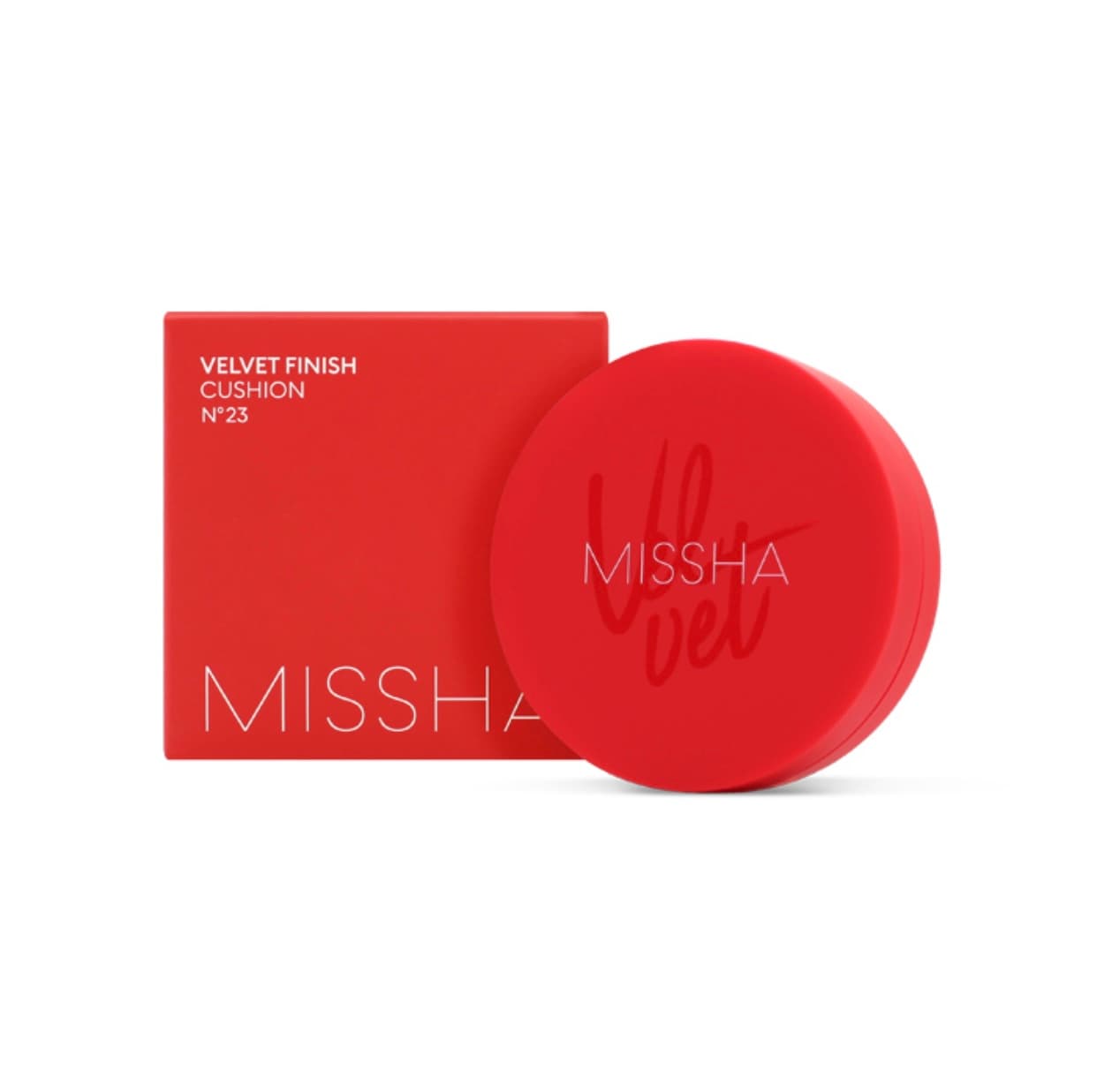 Phấn Nước Missha Velvet Finish Cushion SPF50+PA+++ 15g Vỏ Đỏ Tone 23