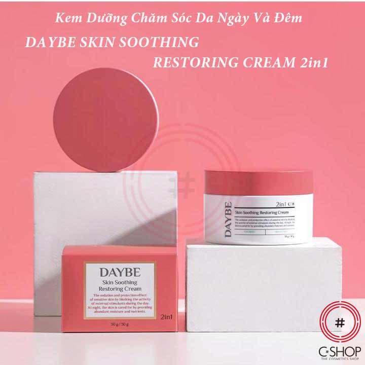 [HCM]Kem dưỡng ẩm ban ngày và ban đêm cho da nhạy cảm và da mụn DAYBE Skin Soothing Restoring Cream