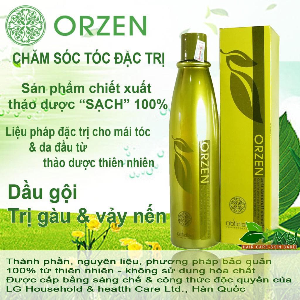Dầu gội Orzen Obsidian đặc gàu vảy nến Hàn Quốc 320ml