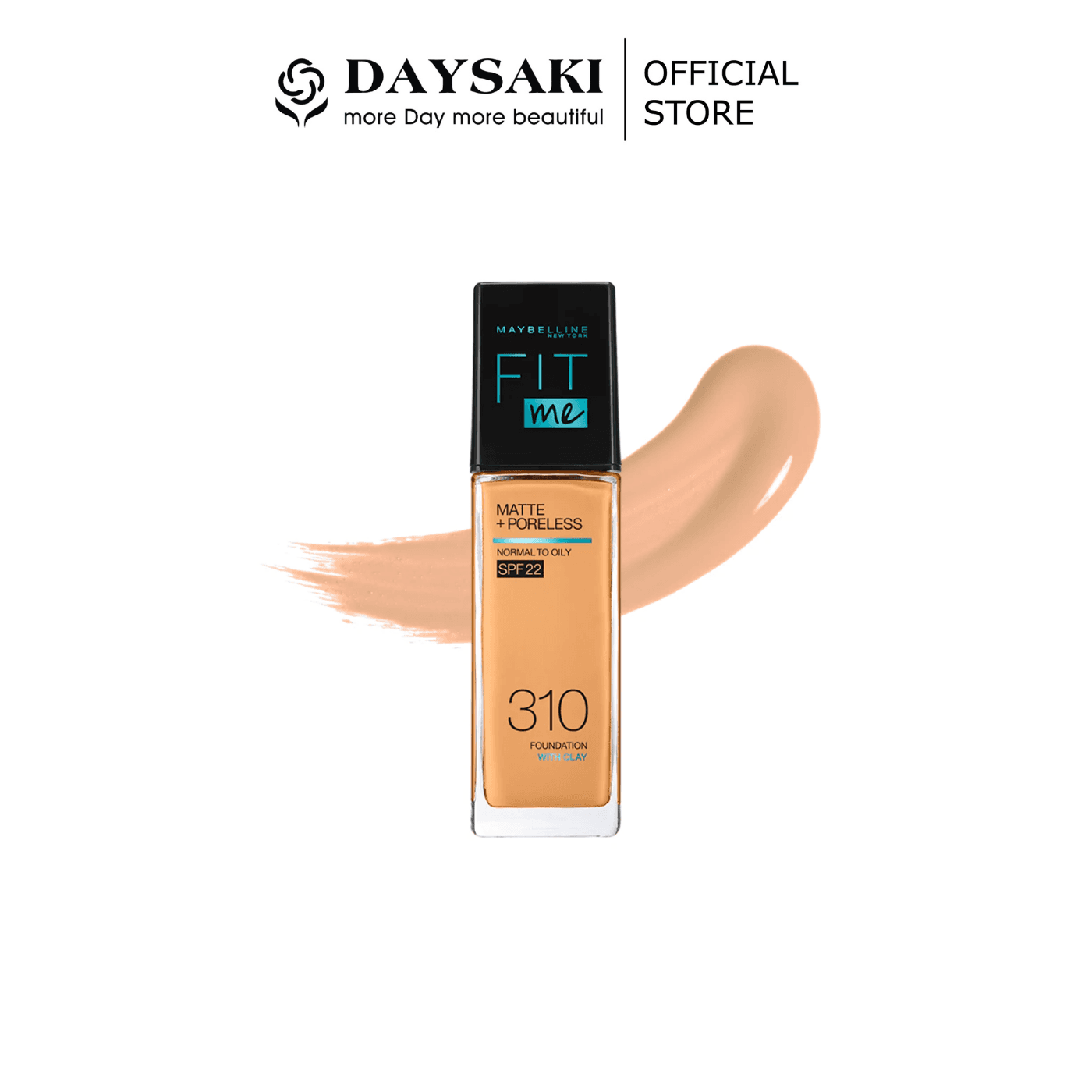 [HCM]Maybelline Kem Nền Fit Me Matte Poreless Foundation SPF 22 - 310 Sun Beige