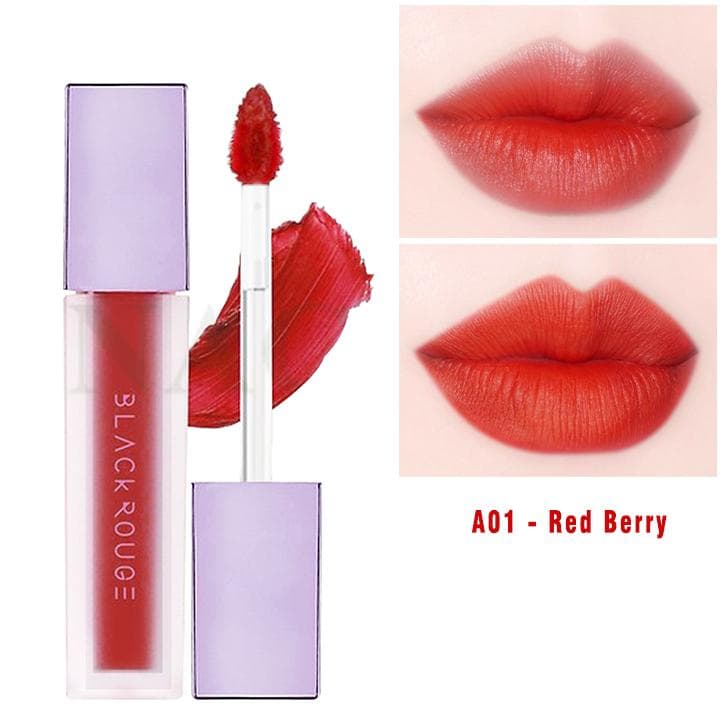 [Version 2] Son Kem Lì Black Rouge Air Fit Velvet Tint Hàn Quốc (A01: Red Berry)