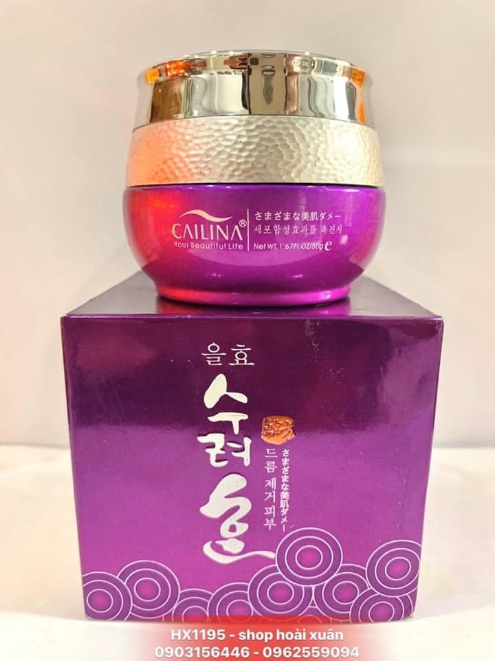 [HCM]Kem dưỡng da Cailina tím với 14 dấu hiệu phục hồi da hư tổn - HX1195 - Làm đẹp / Chăm sóc da mặt / Dưỡng da & Serum