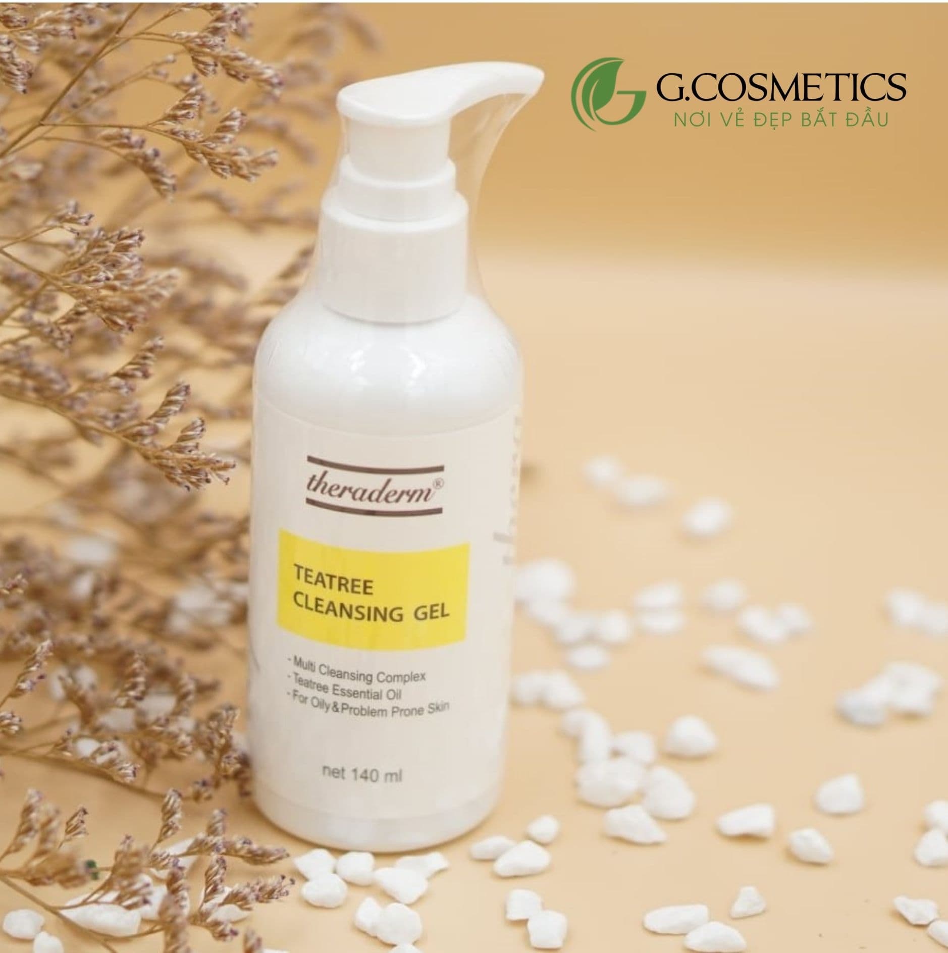 Sữa rửa mặt TeaTree Cleansing Gel dành cho da dầu mụn 140ml