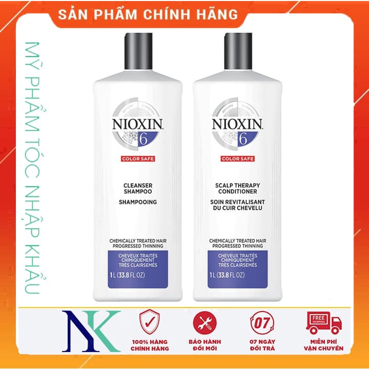Dầu Gội Xã Nioxin Chống Rụng Tóc (Hệ Thống 6) 1000Ml