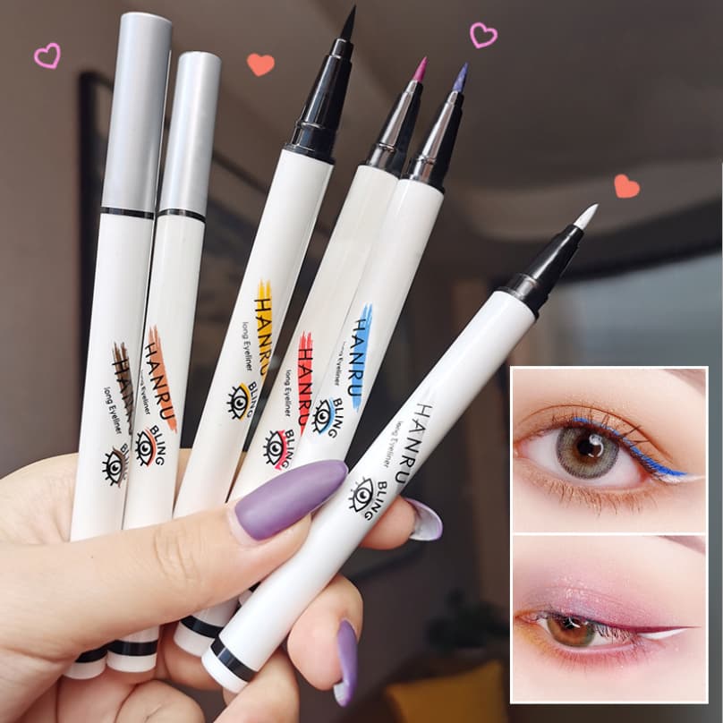 Bút kẻ mắt nước nhiều màu lâu trôi không lem Hanru Long Eyeliner 1.5g