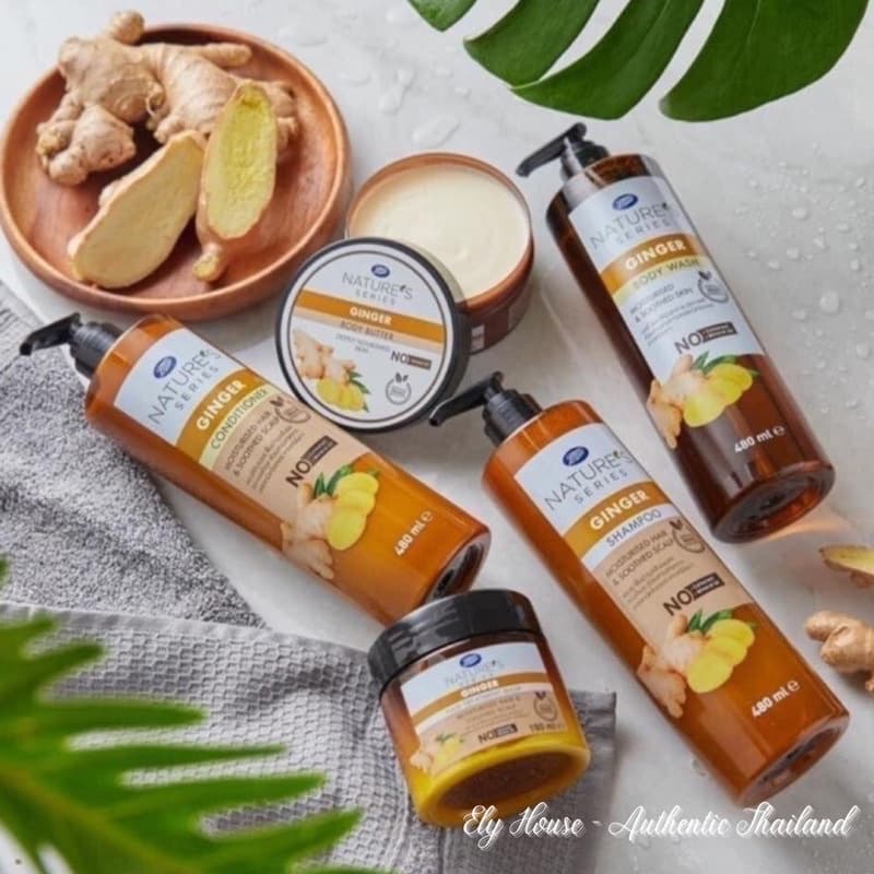 [HCM]CẶP DẦU GỘI - XẢ GỪNG HỮU CƠ BOOTS THÁI LAN