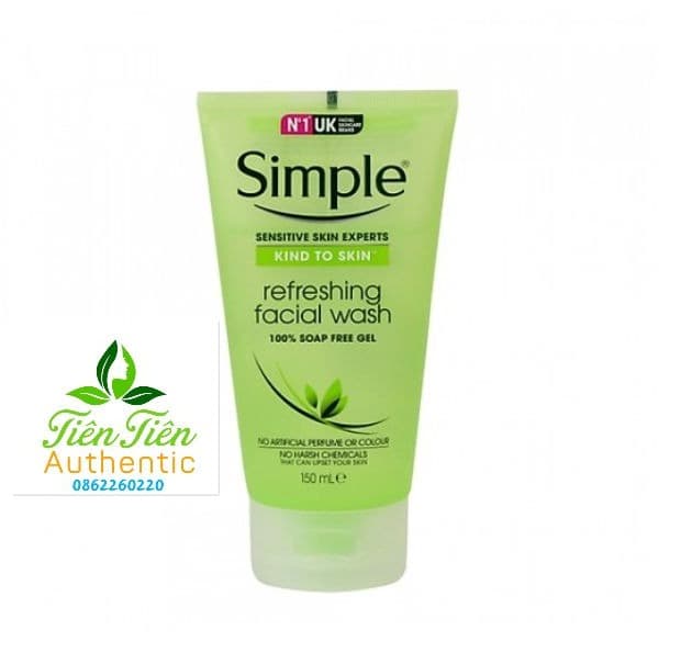 SỮA RỬA MẶT SIMPLE XANH
