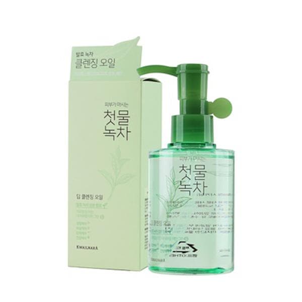 Tinh dầu tẩy trang thảo dược trà xanh Green Tea deep cleansing oil welcos 170ml