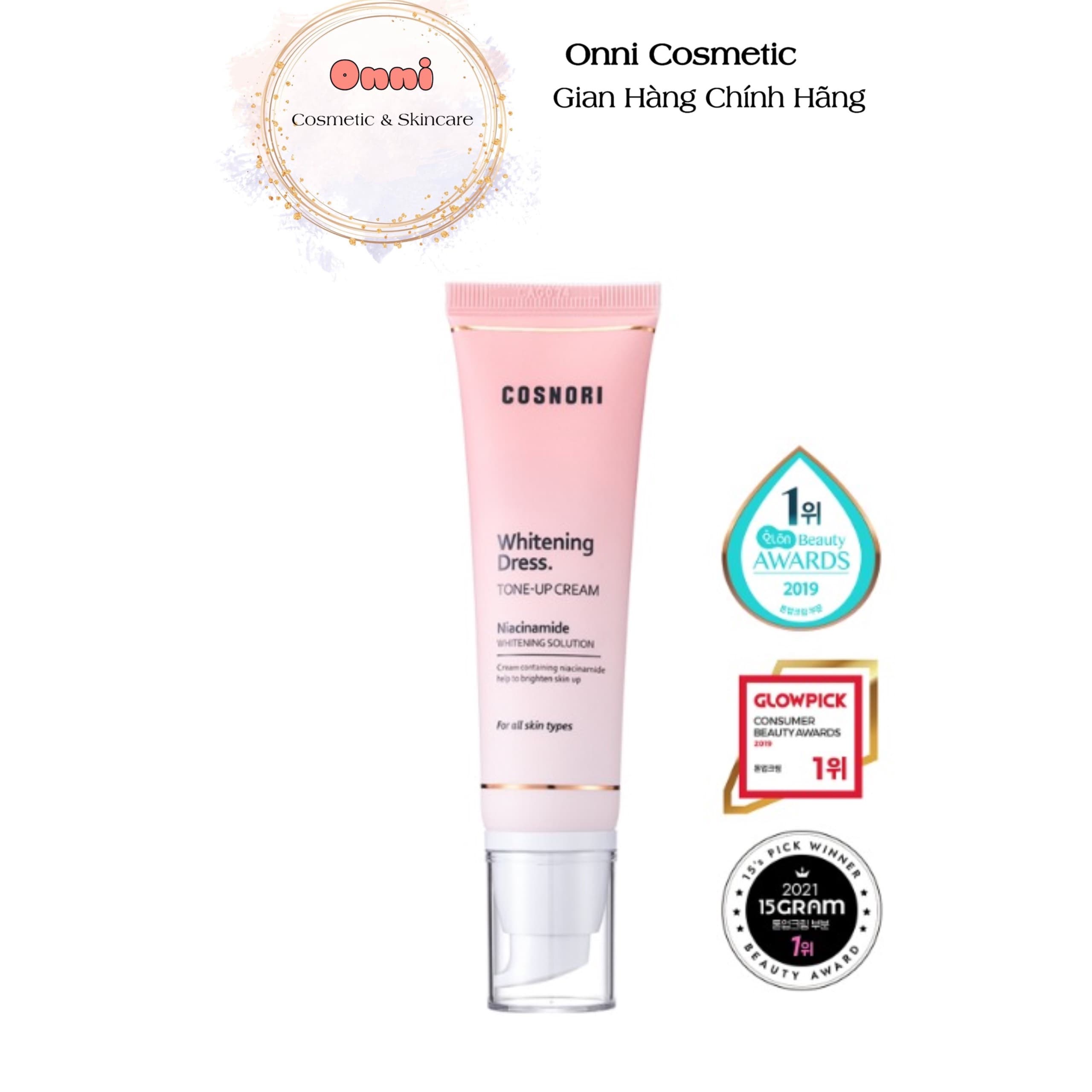 [HCM]Kem dưỡng nâng tone Cosnori Whitening Dress Tone-up Cream 50ml