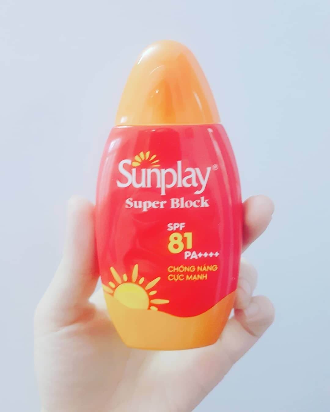 kem chống nắng dưỡng trắng da Sunplay Super Block SPF81 30ml