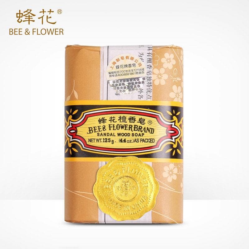[HCM]Soap giảm hôi viêm ngứa vùng kín Xà phòng trầm Bee and Flower Brand Sandal Wood Soap - HX2160
