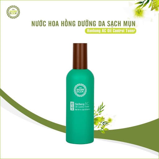 [HCM]Nước hoa hồng ngăn ngừa và làm sạch mụn Đông Y THE NATURE BOOK 120ML