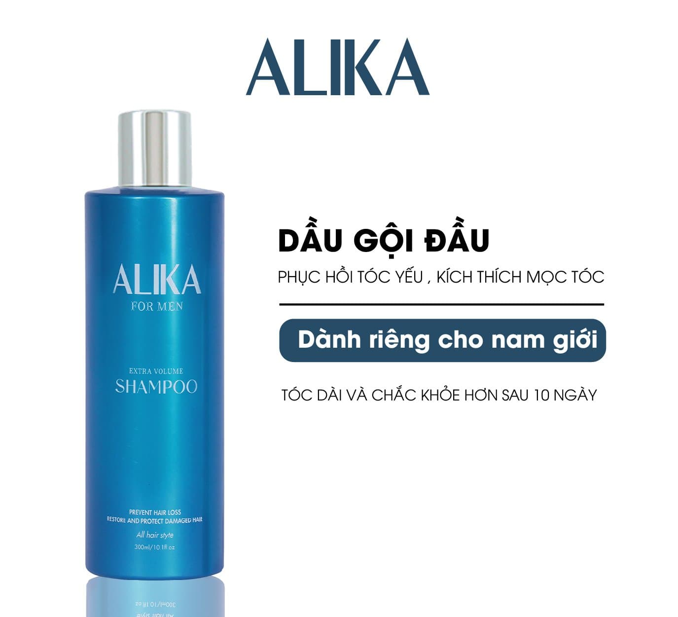Dầu Gội Alika For Men Chính Hãng Hỗ Trợ Mọc Tóc và Giảm Rụng Tóc  Chai 300ml