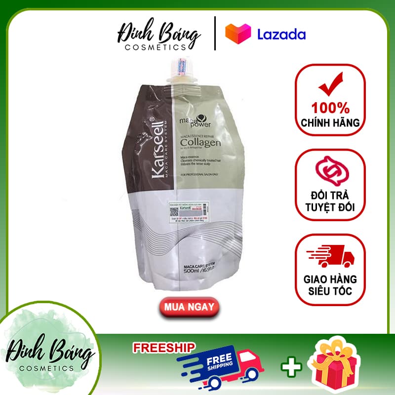[HCM]Kem ủ tóc dưỡng tóc mềm mượt Collagen Karseell Maca 500ml-Kho Sỉ Đình Bằng