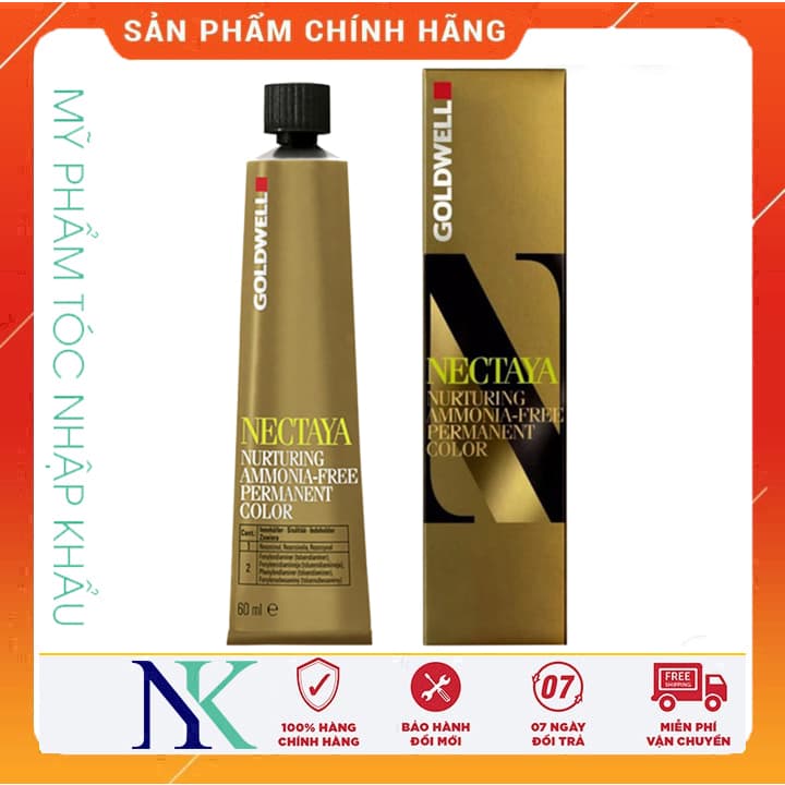 [HCM]Thuốc Nhuộm Tóc Goldwell Nectaya Free Amoniac 60Ml