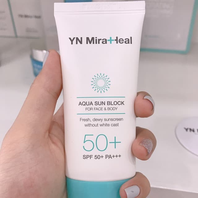 [HCM]YN MIRAHEAL AQUA SUN BLOCK – KEM CHỐNG NẮNG DƯỠNG TRẮNG DA VÀ KHÁNG NƯỚC CAO - Da Nhạy Cảm