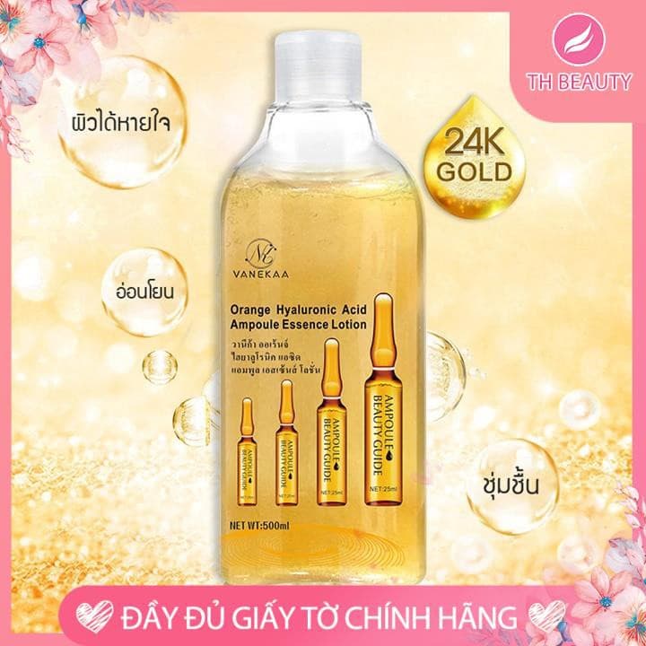 [HCM][Chính hãng] Toner tinh chất vàng lá 24k Vanekaa