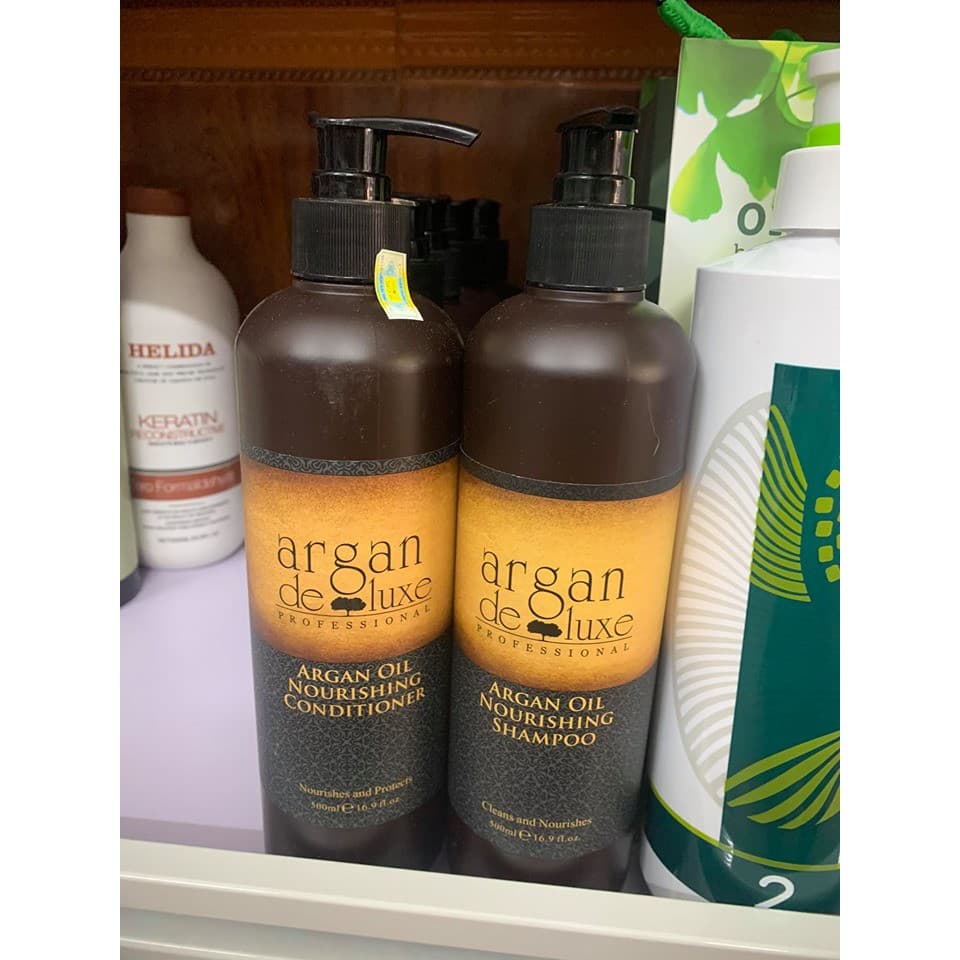 CẶP DẦU GỘI XẢ DƯỠNG ẨM ARGAN DELUXE 500ml x2