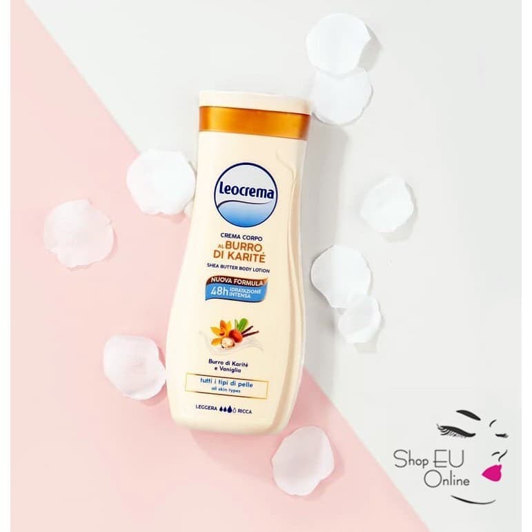 Kem dưỡng da Lotion body Leocrema Dưỡng ẩm trắng da giành cho các bạn da khô - Italy