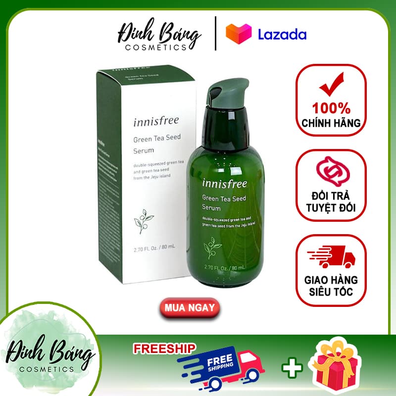 [HCM]Serum innisfree Cấp ẨmSe Khít Lỗ Chân Lông-Dưỡng Trắng Da 80ml(Hàn Quốc)-Kho Sỉ Đình Bằng