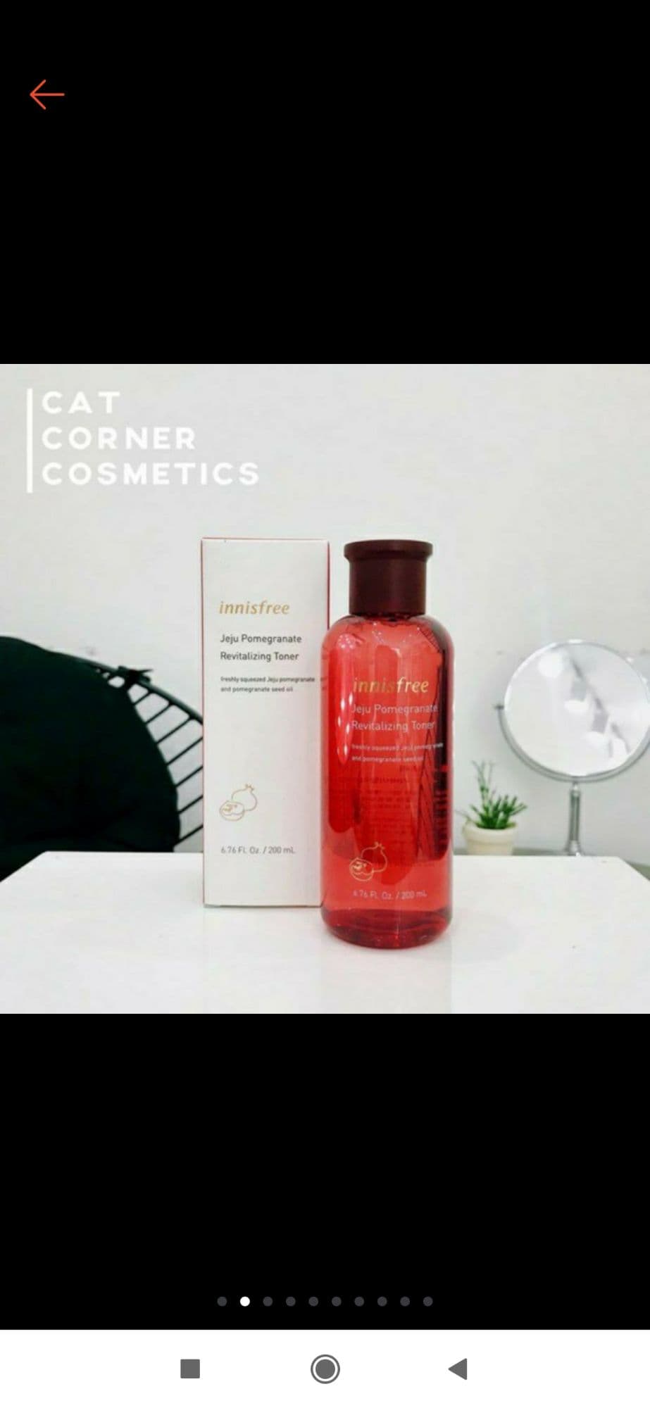 Nước Hoa Hồng Từ Lựu Đỏ Innisfree Jeju Pomegranate Revitalizing Toner 200ml