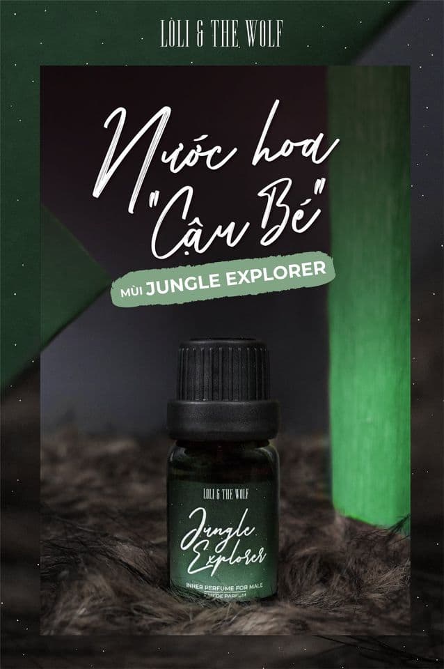 Nước hoa vùng kín nam Jungle Explorer Eau De Parfum lưu hương lâu chai 10ml - LOLI & THE WOLF