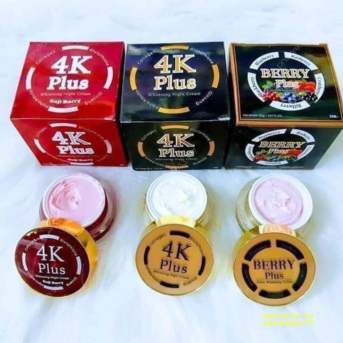 [Chính hãng] Kem 4K 5X Thái Lan dưỡng da chiết xuất nhân sâm (3 màu 3 chức năng)
