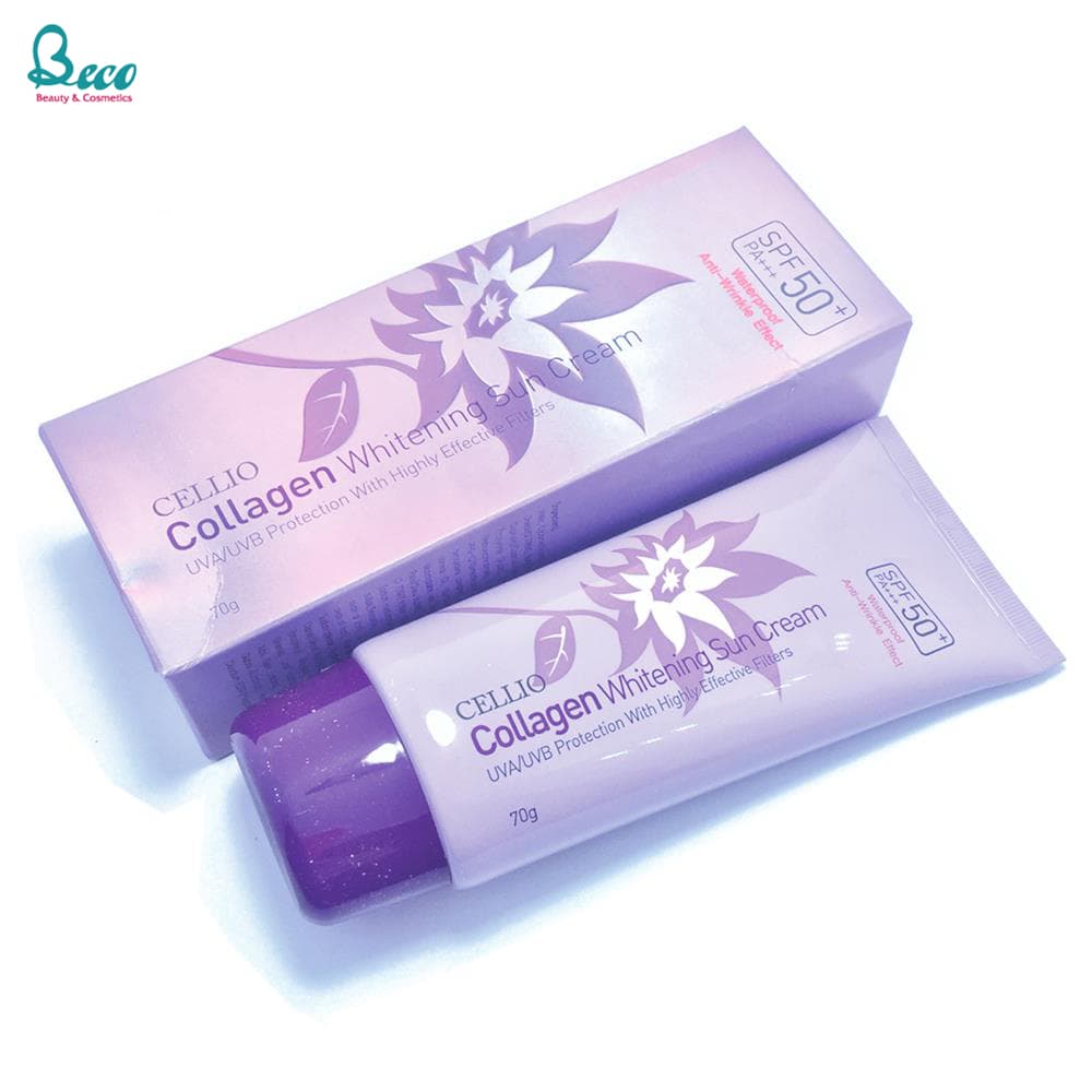 Kem Chống Nắng Cellio SPF 50+ PA+++ Tím