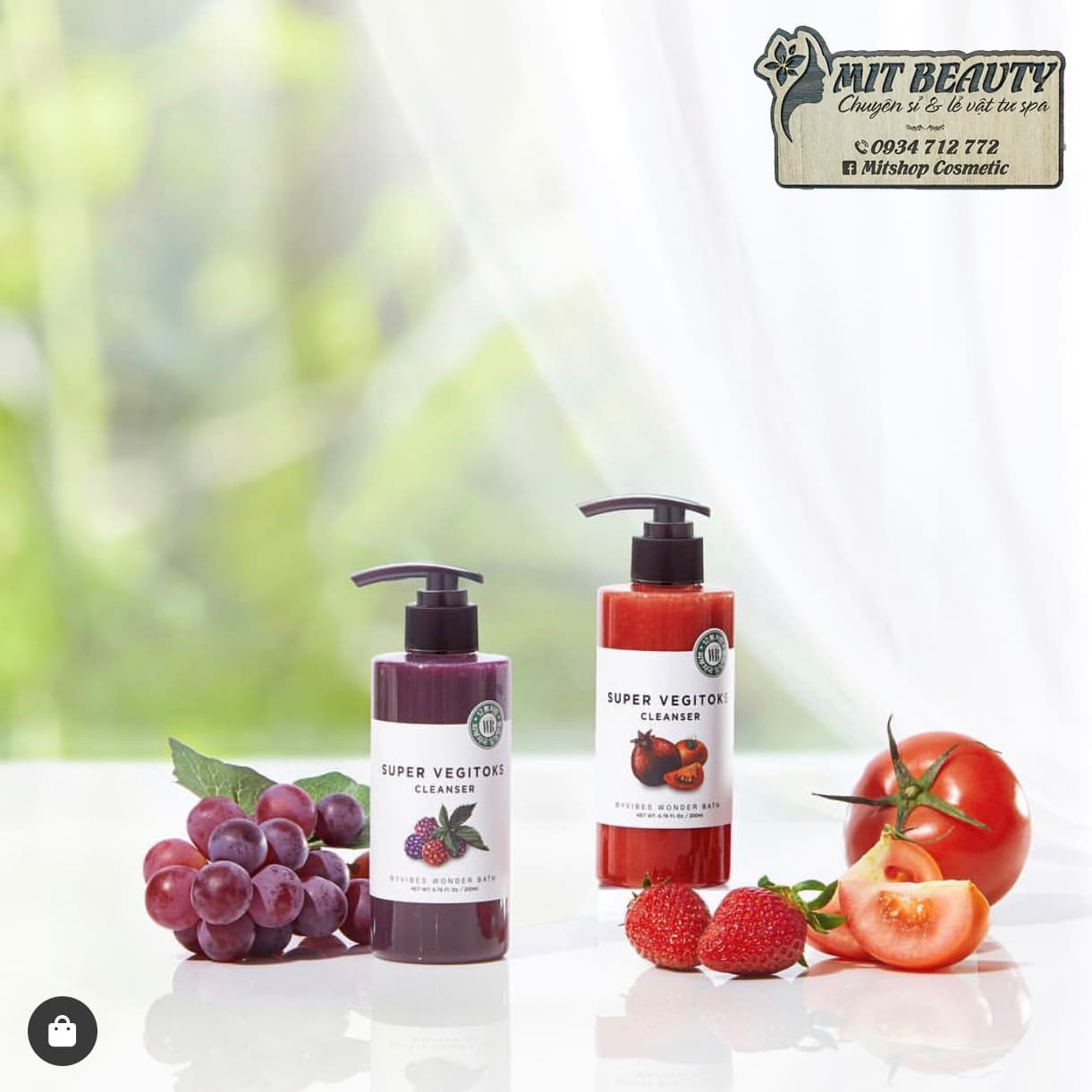 [HCM][HÀNG CÓ TEM] Sữa rửa mặt rau củ tạo bọt thải độc Super Vegitoks Cleanser 300ml vegitok