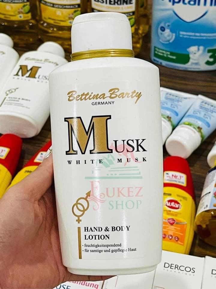 Sữa dưỡng thể trắng da Musk 500ML - Bill mua tại Đức
