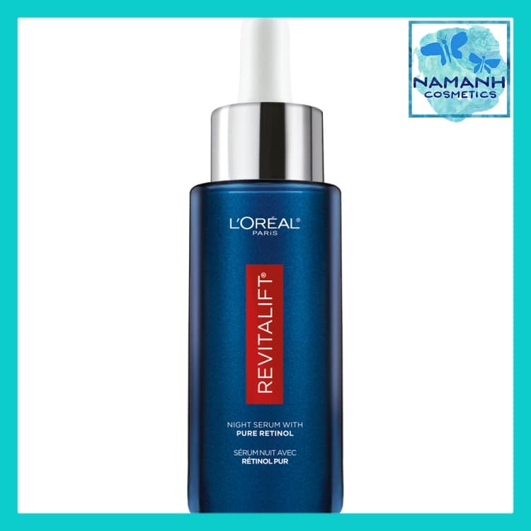 Serum dưỡng da ban đêm chống lão hóa với 0.3% Retinol tinh khiết LOreal Paris Revitalift Derm Intensives Night Serum 0.3% Retinol – 30mL