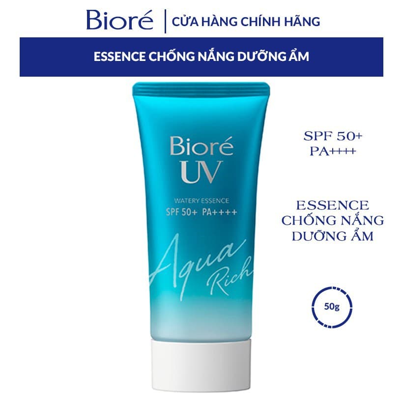 [HCM]Kem Chống Nắng Dưỡng Ẩm Biore UV Water Essence Aqua Rich SPF 50+ PA++++