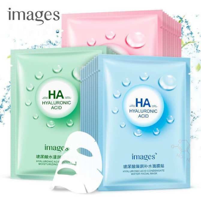 [ GIẢM 50%  ]Mặt nạ giấy dưỡng trắng da trị mụn cấp ẩm thải độc HA Images